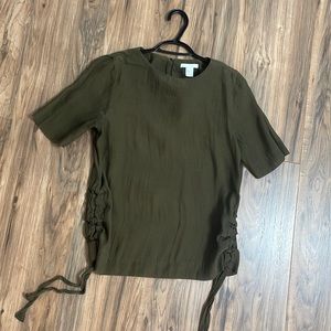 Summer elegant semi-transparent blouse H&M